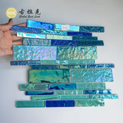 Gạch mosaic thủy tinh dải pha lê cầu vồng trang trí tường và hồ bơi