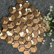 Vật liệu trang trí ốp tường phía sau bằng mosaic kim loại nội thất phong cách hiện đại, có khả năng cung cấp giải pháp thiết kế đồ họa