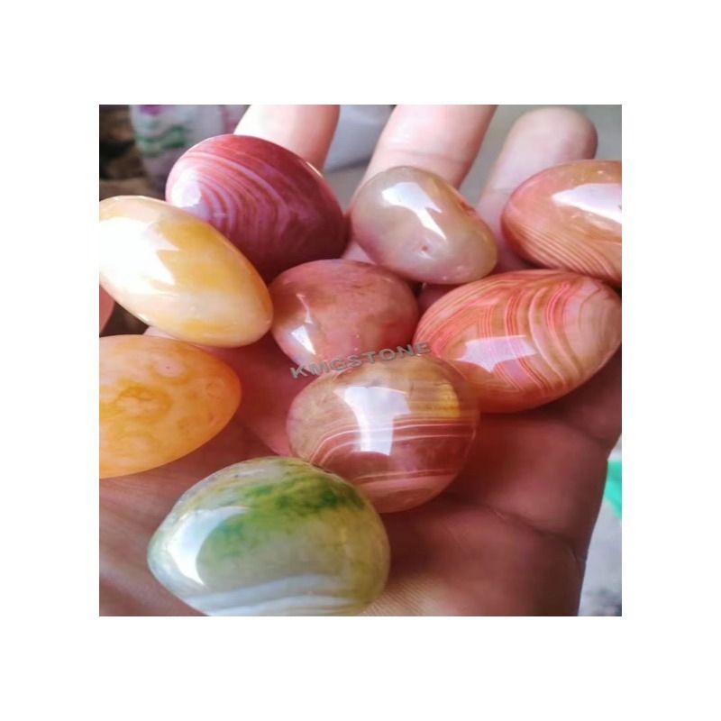 Đá Cuội và Sỏi Mã Não Tự Nhiên Đánh Bóng, Màu Sắc Đá Bán Quý, Trang Trí Bể Cá và Cảnh Quan Biệt Thự & Công Viên