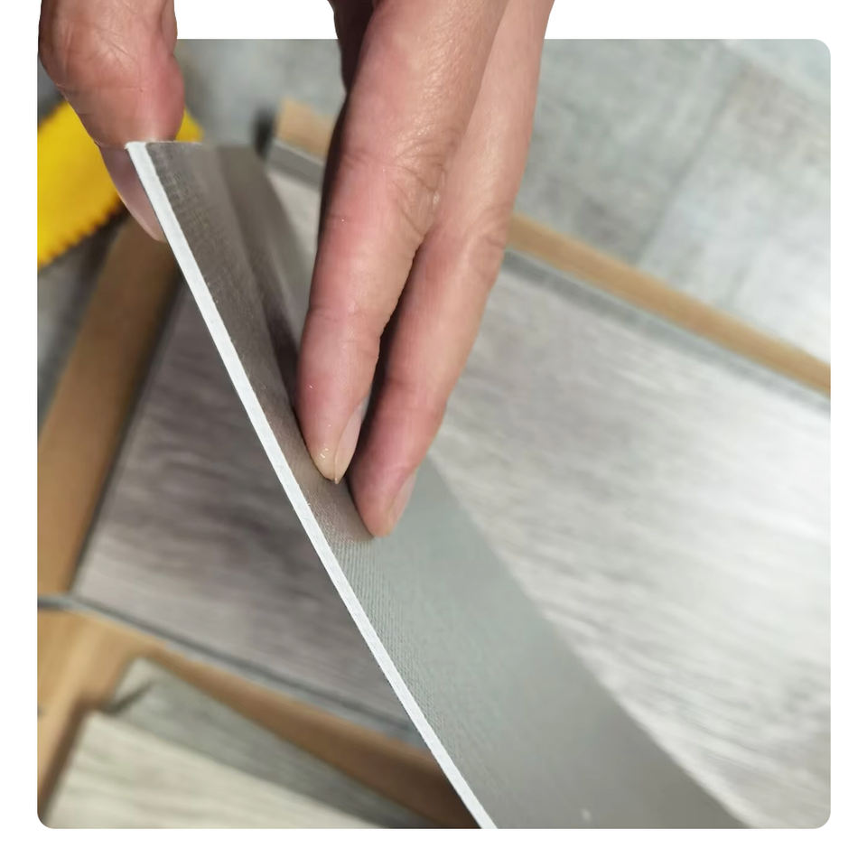 DBDMC Sàn nhựa Vinyl PVC lát khô dạng tấm dán keo chống thấm nước tùy chỉnh từ nhà máy Trung Quốc