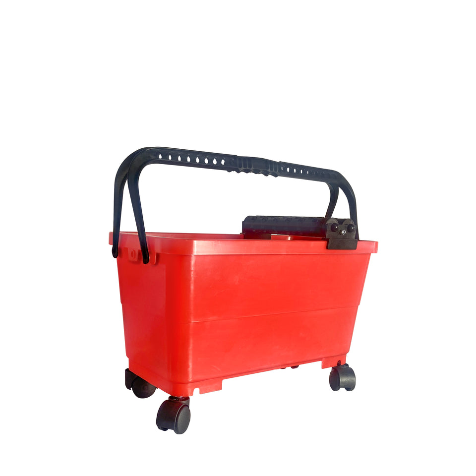 Xô nhựa hiện đại 24L có lưới và con lăn kép để làm sạch vữa gạch