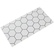 Gạch Caro Đen Trắng Thiết Kế Hiện Đại Bắc Âu 300x600 Gạch Ốp Tường Phòng Tắm Bếp, Gạch Lưới Lục Giác Phong Cách Mạng Xã Hội