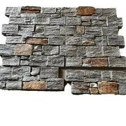 Gạch ốp tường ngoại thất biệt thự khách sạn bằng đá phiến vôi bền, thiết kế thạch anh xanh hiện đại bề mặt chẻ tự nhiên