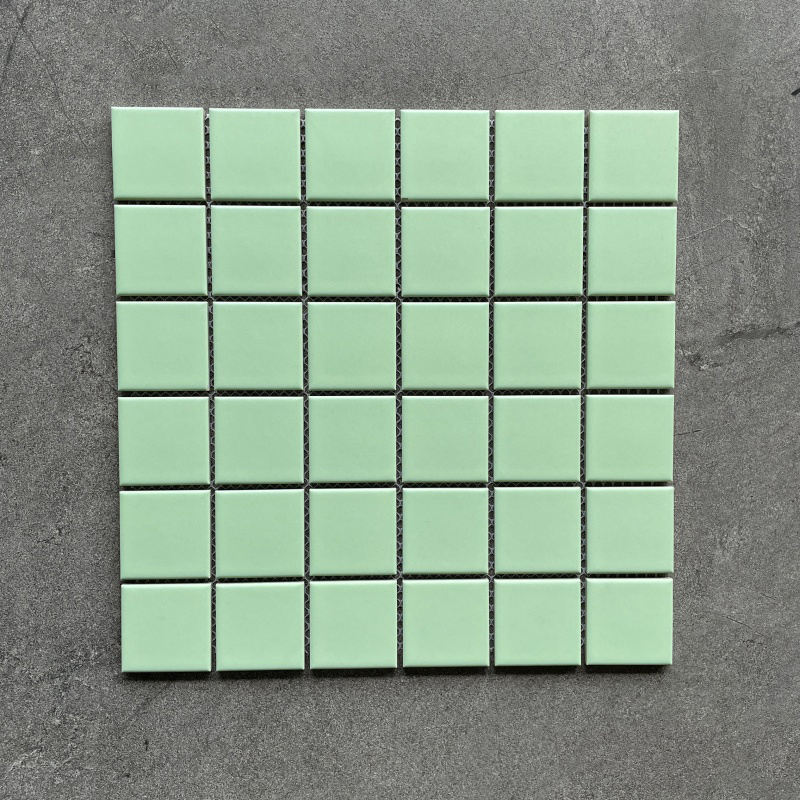 Gạch Kính Mosaic Đá Cẩm Thạch Pha Xanh Dương Trang Trí Tường Nhỏ Phòng Tắm