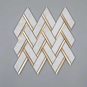 Mosaic Đá Cầu Vồng Cẩm Thạch Carrara Hỗn Hợp Đồng Thái Lan