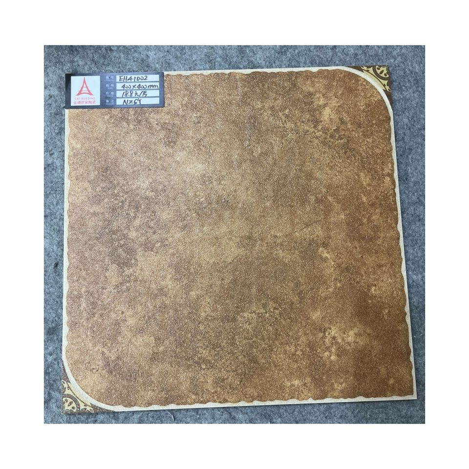 Gạch lát nền gốm đỏ đất nung kiểu Địa Trung Hải hiện đại 400x400, chống trơn