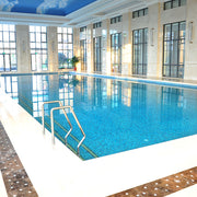 Gạch Lát Hồ Bơi Và Sàn Phòng Tắm Mosaic Kính Óng Ánh Trắng - Bán Trực Tiếp Từ Nhà Máy