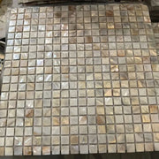 Tấm Mosaic Vỏ Xà Cừ Tự Nhiên Màu Trắng Thiết Kế Hiện Đại Dùng Cho Ốp Bếp, Phòng Tắm, Hồ Bơi