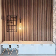 Tấm ốp tường tiêu âm vân gỗ chống cháy trang trí hiện đại trong nhà