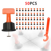 Bộ dụng cụ cân bằng gạch lát nền gốm sứ hiện đại, 50 chi tiết, có thể tái sử dụng (Khuyến mãi)