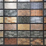 Gạch Sứ Nghệ Thuật Trang Trí Ngoài Trời Cho Tường Ngoại Thất Biệt Thự Phong Cách Mộc Mạc 3D Lồi Lõm