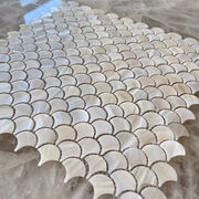 Gạch Mosaic vỏ ngọc trai tự nhiên dán bóc ốp tường