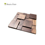 Đặc trưng Sang trọng Tấm ốp tường 3D Mosaic gỗ nguyên khối