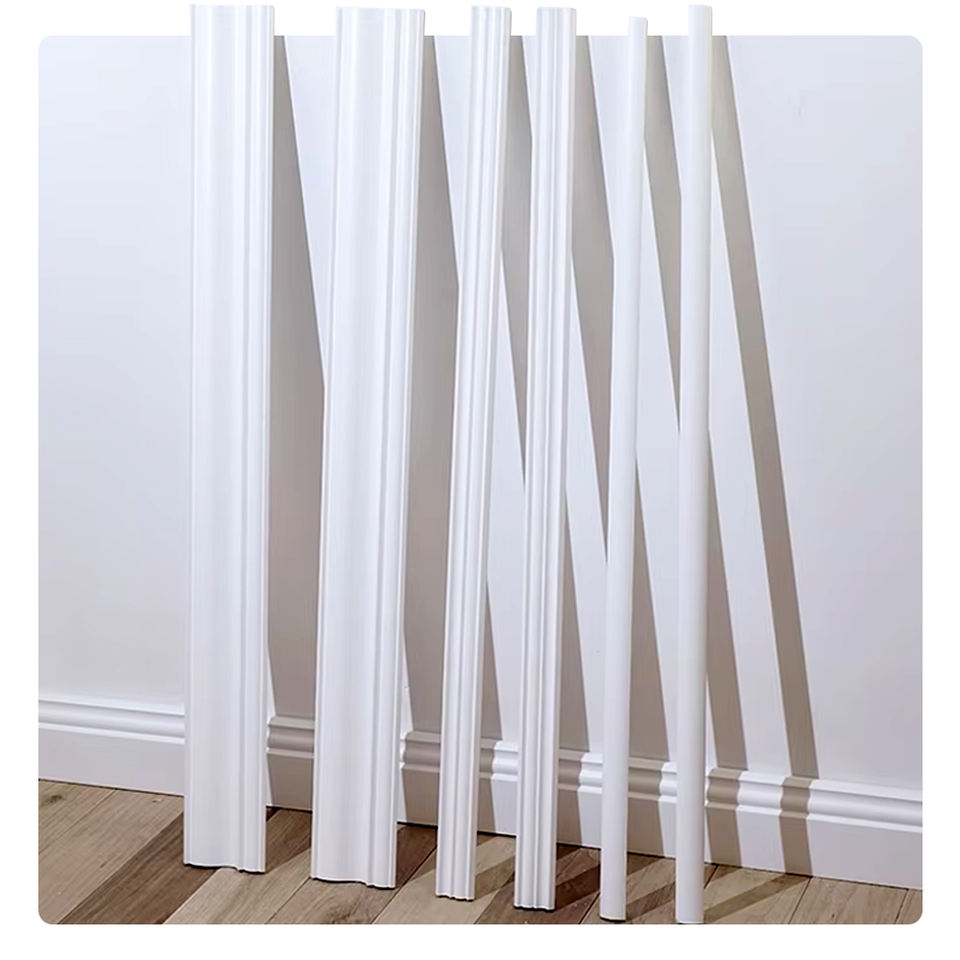 Giá sỉ Phào chân tường MDF trắng hiện đại đã sơn lót