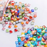 Hạt rời Mosaic thủy tinh/gốm sứ dày 4mm cao cấp, phong cách thiết kế hiện đại dùng cho khách sạn, đồ thủ công DIY, hồ bơi & phòng ăn