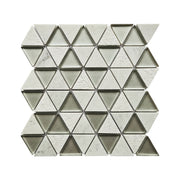 Gạch Mosaic Kính Đá Cẩm Thạch Hình Tam Giác Ốp Bếp, Trang Trí Tường Điểm Nhấn Bếp Phòng Tắm