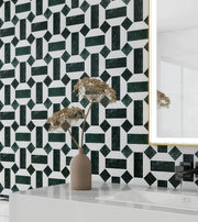 Gạch Mosaic Đá Ốp Tường Lát Sàn Hiện Đại 10mm, Đá Cẩm Thạch Tự Nhiên Bán Chạy Dùng Cho Khách Sạn, Nhà Ở, Ốp Bếp, Nâng Cấp Phòng Tắm