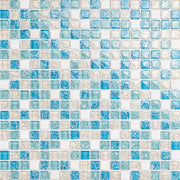 Gạch Mosaic Hồ Bơi Hình Vuông Nhiều Màu, Trang Trí Tường Bếp Khách Sạn Hiện Đại, Thiết Kế Mosaic Với Hiệu Ứng Rạn Băng