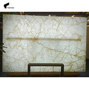 Tostone Đá Quartzite Trắng Brazil Ốp Bàn Bếp Hiện Đại