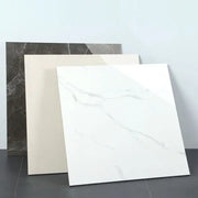 Gạch Sứ Vân Đá Cẩm Thạch Trắng Bóng Hiện Đại, Gạch Gốm Ốp Tường Tiêu Chuẩn Dùng Cho Viền Sàn Nội Thất Phòng Khách Sạn, Thiết Kế Hiện Đại