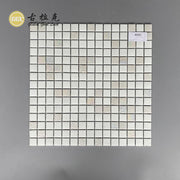 Gạch Mosaic Vuông Trắng Đa Sắc Dùng Ốp Tường Bếp, Phòng Tắm, Khách Sạn, Biệt Thự, Căn Hộ