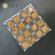 Gạch Mosaic Thủy Tinh Tông Màu Đất & Kim Loại Sang Trọng Dùng Trang Trí Tường Nội Ngoại Thất Và Cho Hồ Bơi Trong Nhà