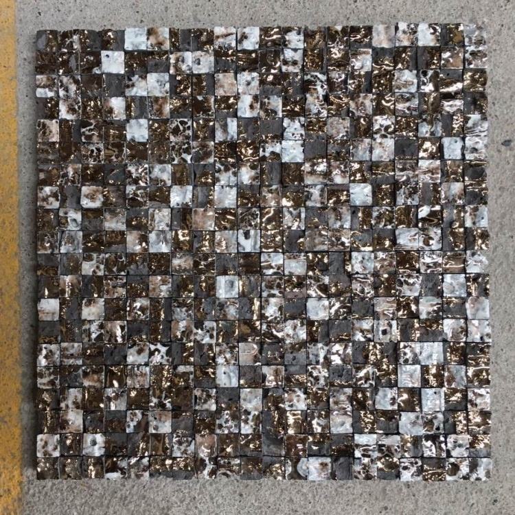 Gạch Mosaic Đá Dung Nham Tự Nhiên Hình Vuông Nhỏ Trang Trí Tường Và Sàn