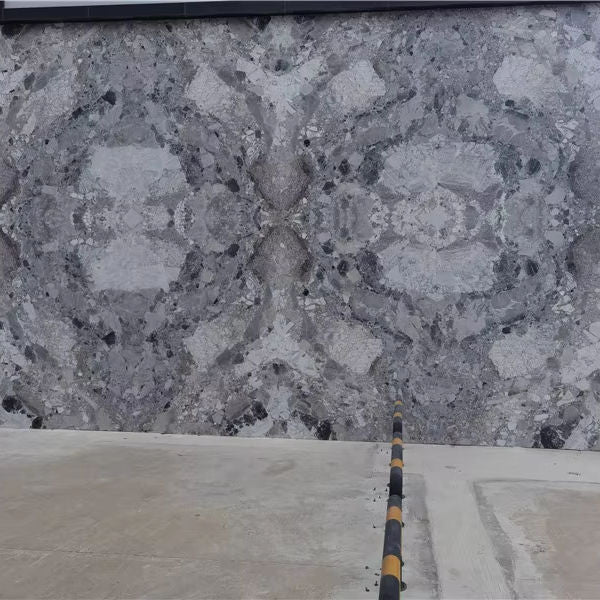 Tấm đá vôi xám Trung Quốc vân hóa thạch ốp mặt tiền Xám Pierre