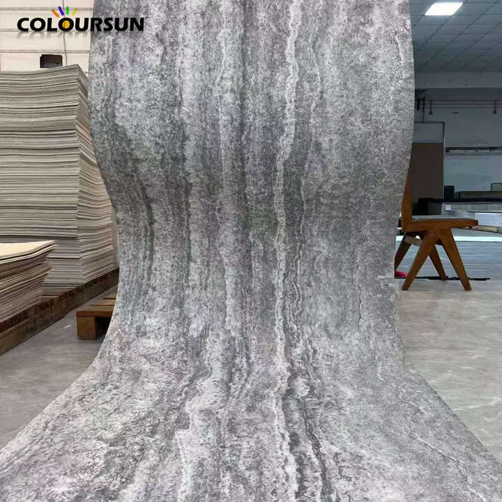 Tấm ốp tường vật liệu mới, đá tự nhiên mỏng, vẻ ngoài đá granite thô ráp