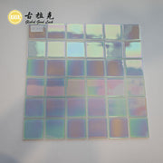 Tấm Ốp Hồ Bơi Chất Lượng Cao Màu Trắng Cầu Vồng Bóng Kính Mosaic Trang Trí Tường