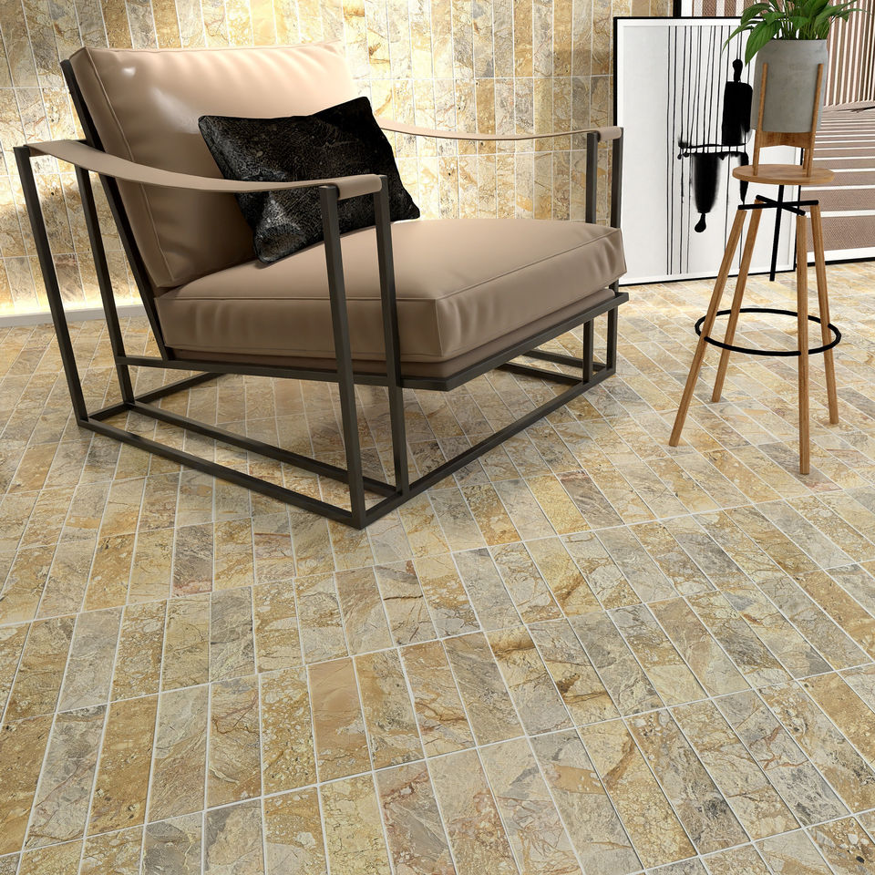 Gạch Mosaic Đá 10mm Ốp Tường Sàn Hiện Đại Bằng Đá Cẩm Thạch Tự Nhiên Bán Chạy Dùng Cho Khách Sạn, Ốp Bếp Và Dải Trang Trí Phòng Tắm