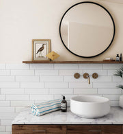 Gạch ốp tường gốm sứ mờ dạng thẻ 75x300 mm trang trí phòng tắm, nhà bếp