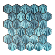 Gạch ốp tường mosaic hình lục giác bóc dán cho bếp trang trí tường