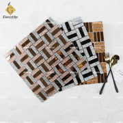 Gạch Mosaic Kính Gương Lấp Lánh Dạng Gạch Pha Lê Mờ Ốp Tường Giá Rẻ
