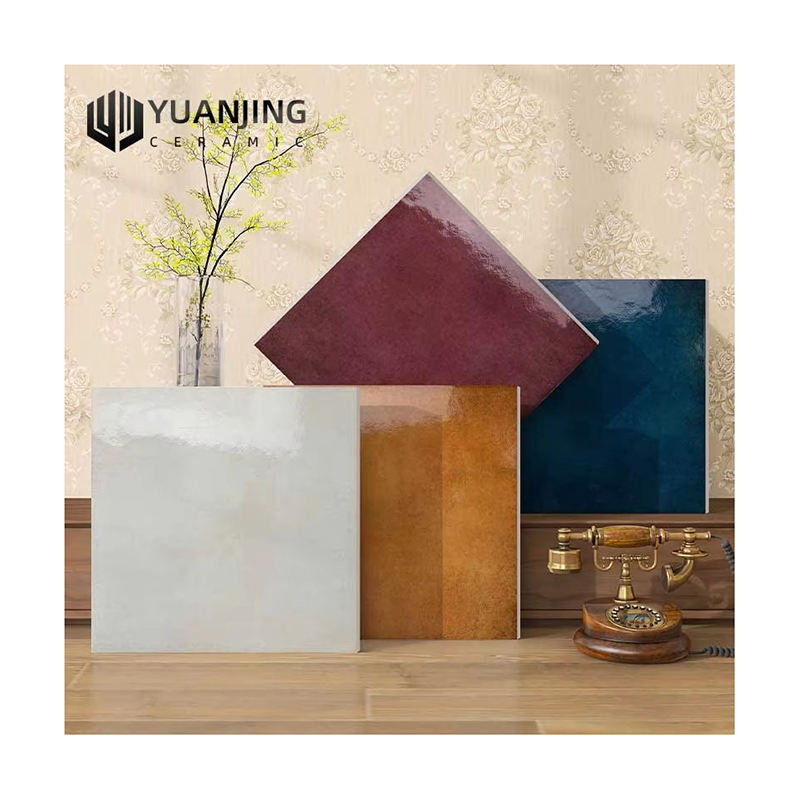 Gạch Sứ Retro Thiết Kế Hiện Đại 500x500mm Phong Cách Đồng Quê Mỹ Cổ Điển Ánh Sáng Dịu Men Kẹo Rạn Băng Phòng Khách