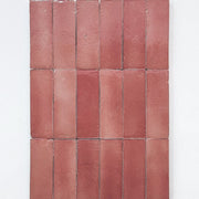 Gạch Sứ Zellige Ma-rốc Thủ Công, Bề Mặt Bóng, Hồng Chuyển Sắc, Phong Cách Mộc Mạc Sang Trọng, Dùng Lát Sàn Tường Nội Thất, Hiệu Ứng Gạch Nung