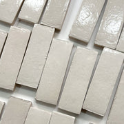 Gạch Zellige Ma-rốc thủ công bề mặt bóng họa tiết vuông cổ điển mộc mạc dùng cho tường nội thất