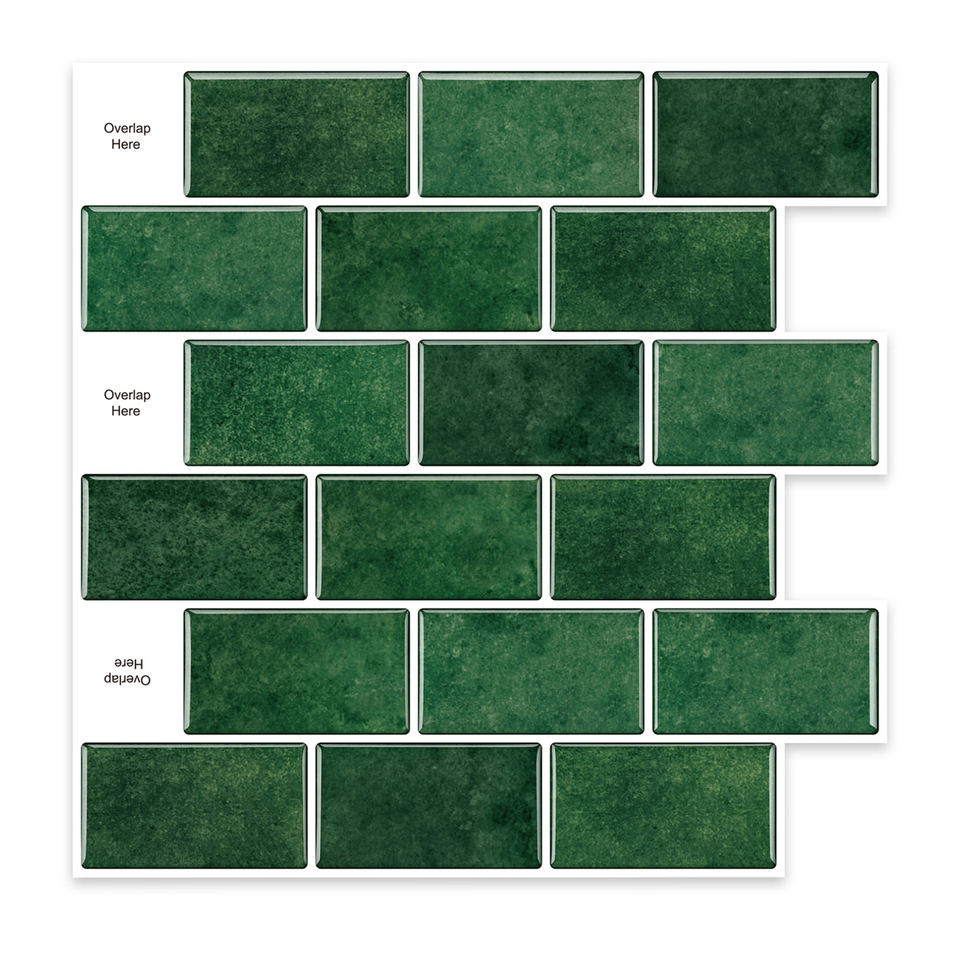 Giấy dán tường 3D JORUNNS bóc dán kiểu ốp chân tường cổ điển và gạch thẻ 12x12 inch