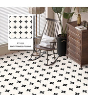 Gạch Dán Sàn Vinyl Chống Nước Họa Tiết Bàn Cờ