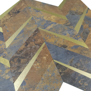 Ốp dán tường gỗ màu đen & xám đậm kiểu mOSAIC