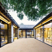 Gạch lát sân ngoài trời tiêu chuẩn Châu Âu, dày, 600x600, đá vôi, chống trơn, mờ