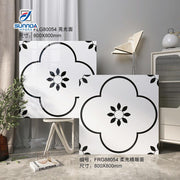 Gạch lát nền Porcelain bóng và mờ hoạ tiết hoa 60x60 80x80, Gạch Ceramic tráng men trang trí nhà cửa đầy màu sắc