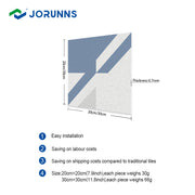 Jorunns FT1393 Sàn nhựa vinyl bóc dán tự dính thiết kế hiện đại, chống mài mòn, dễ dàng tự lắp đặt cho gia đình và văn phòng
