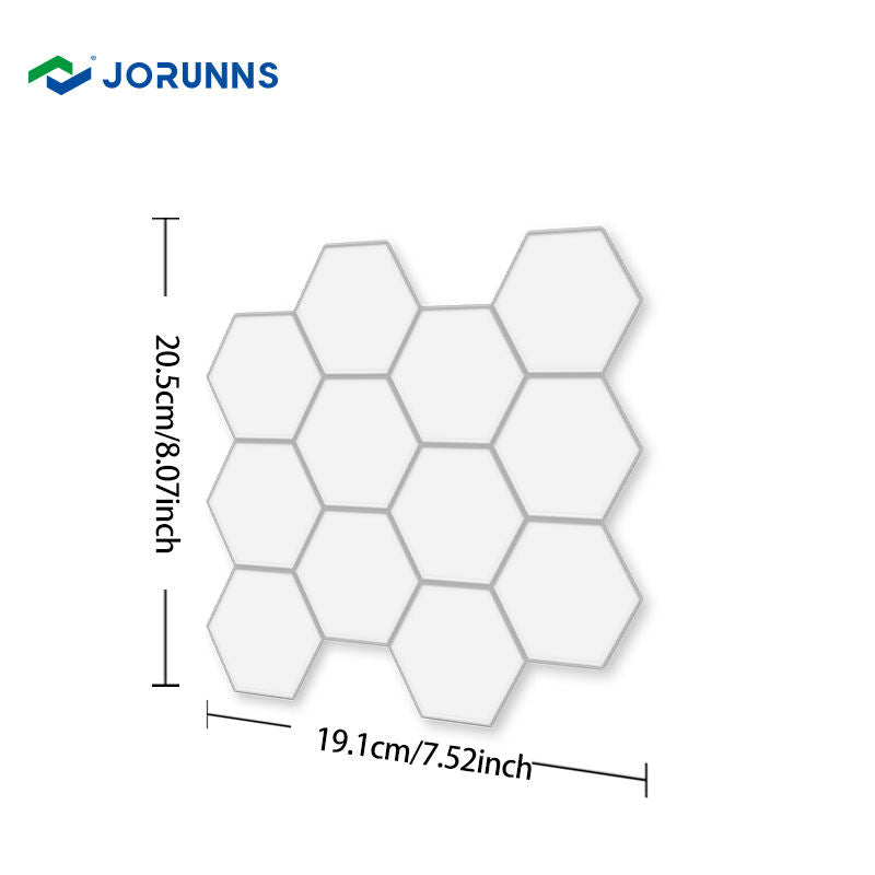 Jorunns ET1027 Decal Dán Tường Dập Nổi Hiện Đại Họa Tiết Hình Học Chống Thấm Nước