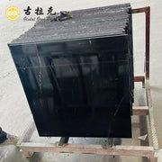 Cung cấp từ nhà máy Tấm đá cẩm thạch đen Nero Marquina tự nhiên cắt theo kích thước