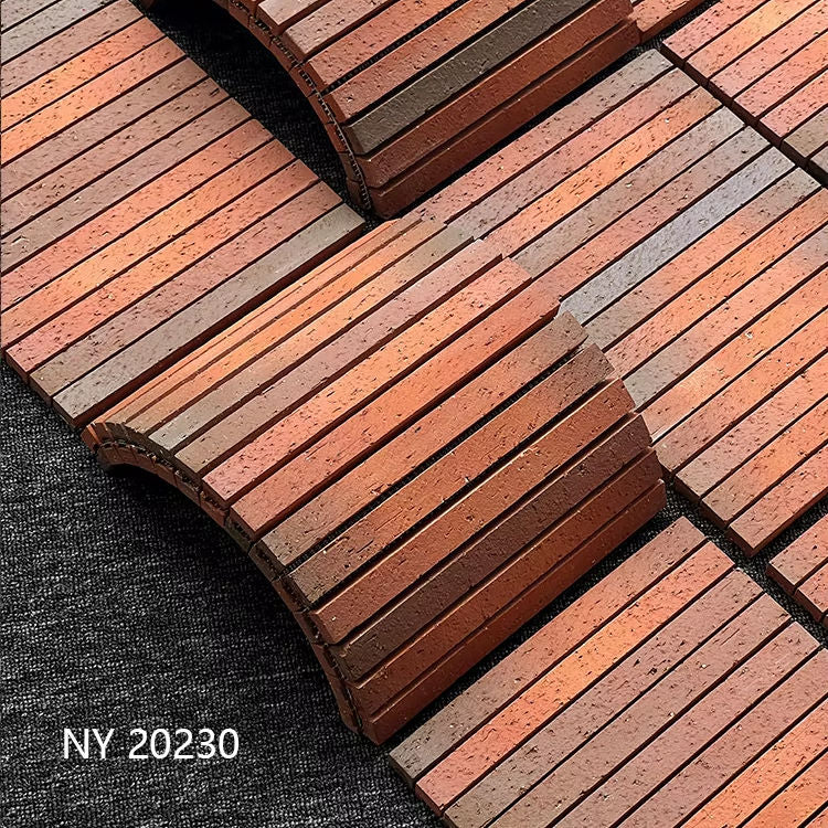 Gạch Đất Sét Ngoại Thất Đỏ Cổ Điển 230x306mm