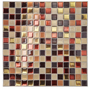 Tấm ốp tường gel PU 3D họa tiết mosaic hiện đại, chống thấm nước, hút âm, bóc dán, bảo hành 3 năm cho nhà bếp, phòng tắm.