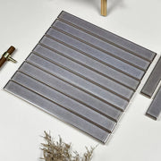 Gạch Ốp Tường Nội Thất Gốm Mosaic Hiện Đại Tối Giản Thanh Dài Nhỏ Vân Băng Cho Bếp, Phòng Tắm, Quầy Bar