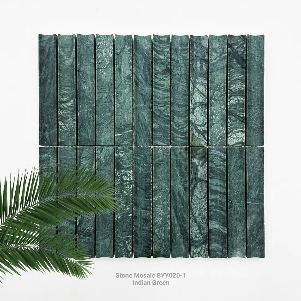 STEPS Gạch Mosaic Đá Tự Nhiên Marble Sóng cho Tường Nội Thất, Phòng Tắm, Phòng Khách, Khách Sạn, Biệt Thự