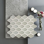 Gạch Mosaic Lục giác Gốm tráng men Phong cách Tùy chỉnh Ốp tường Bếp Phòng tắm